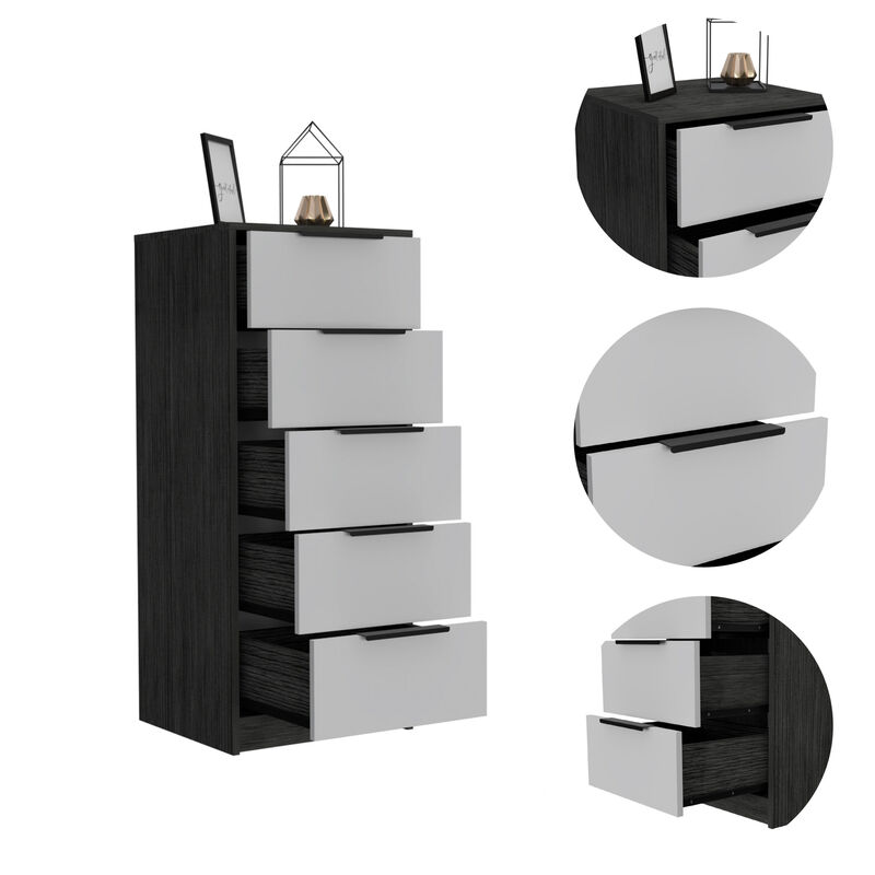 Five Drawer Chest with Ample Storage for Bedroom or Living Room image number 2