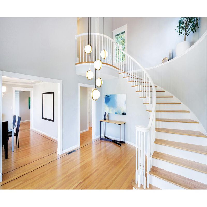 CWI Lighting Da Vinci 6 Light Multi Light Pendant With Brass Finish