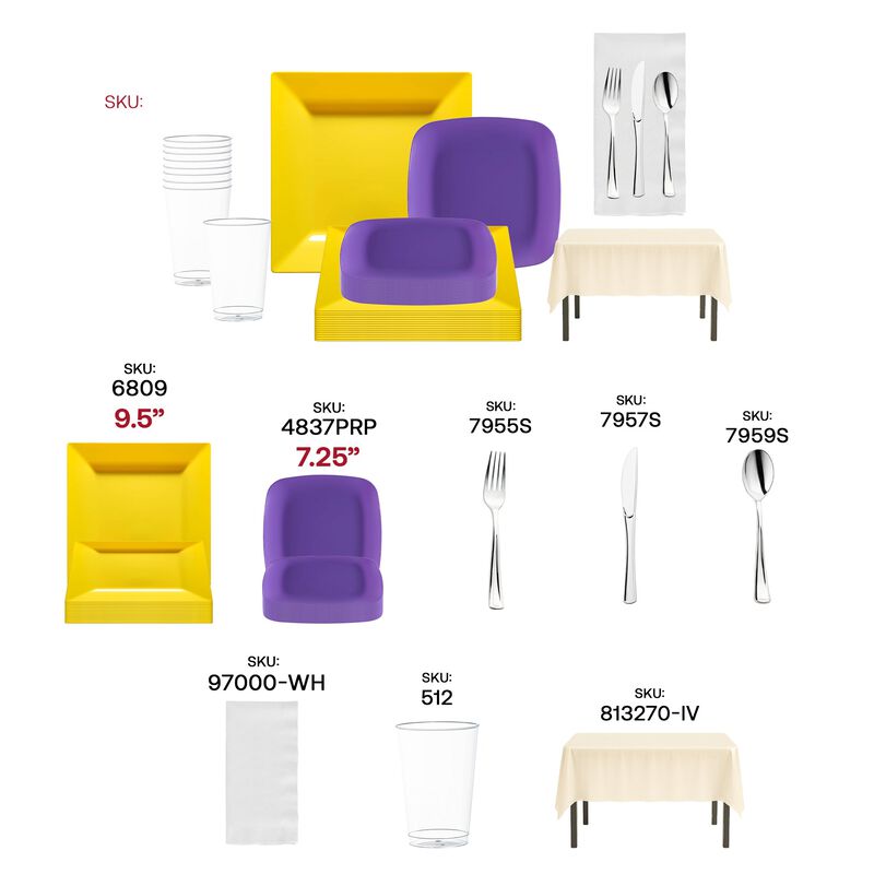 Yellow, Purple and White NFL / NBA / MLB Set (20 Sets) image number 3