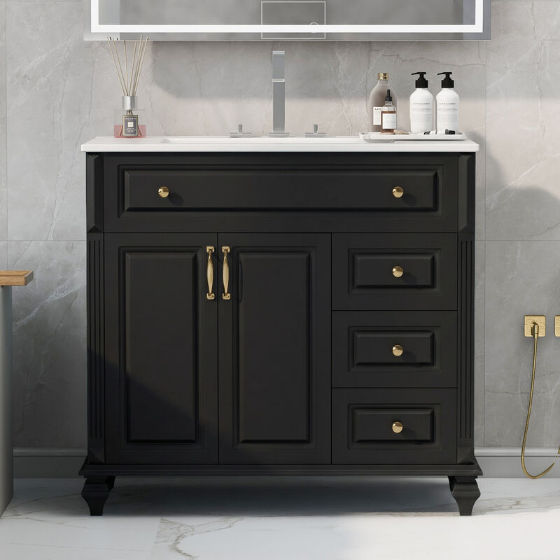 Mempra 36" Bathroom Vanity with Sink image number 2