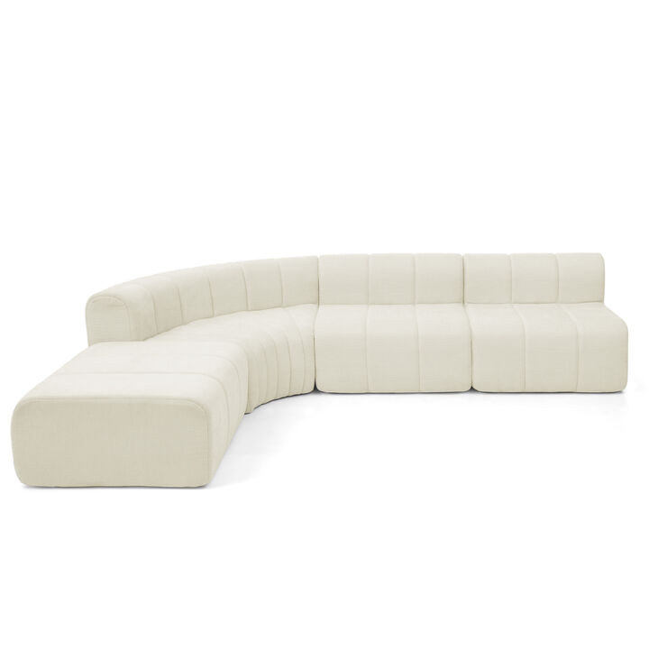 Cepska Semi-Curved Modular Sectional Sofa