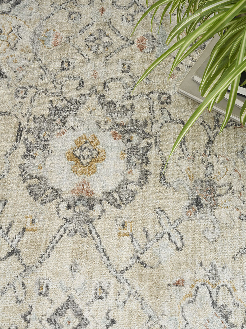 Oushak Home OUS01 Cream 7' x 10' Rug image number 8