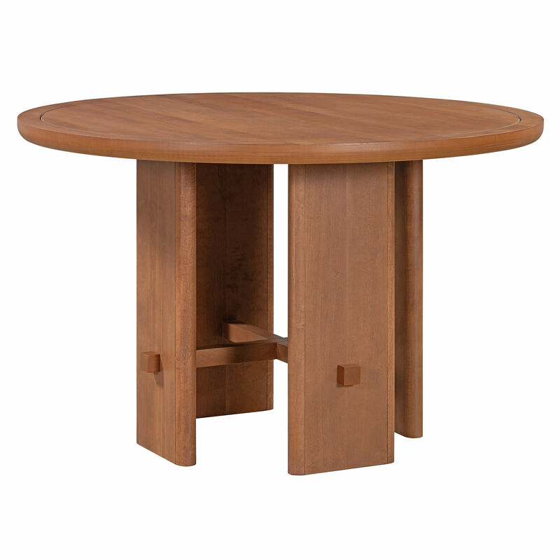 Merax 5-Piece Round Dining Table Set for 4