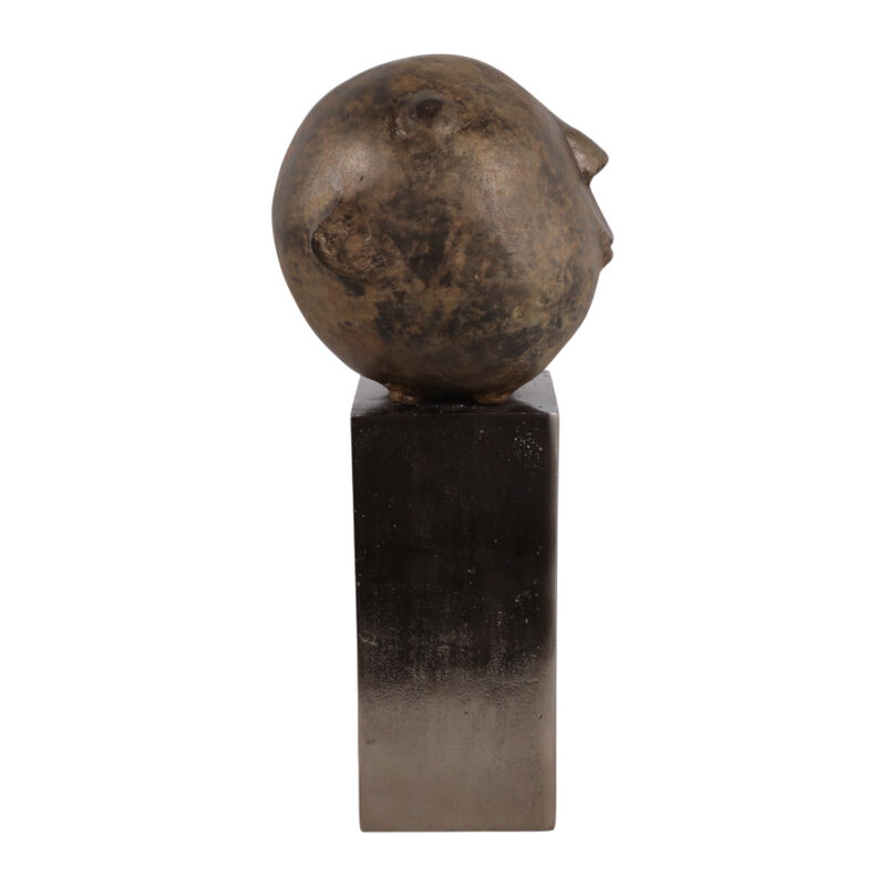 17x7" Smiley Head On Pedestal image number 2