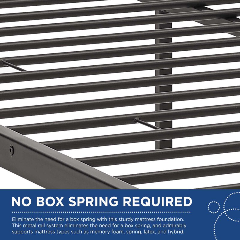 Modway Furniture  36.5 x 84.5 in. Maisie Queen Stainless Steel Bed Frame image number 5