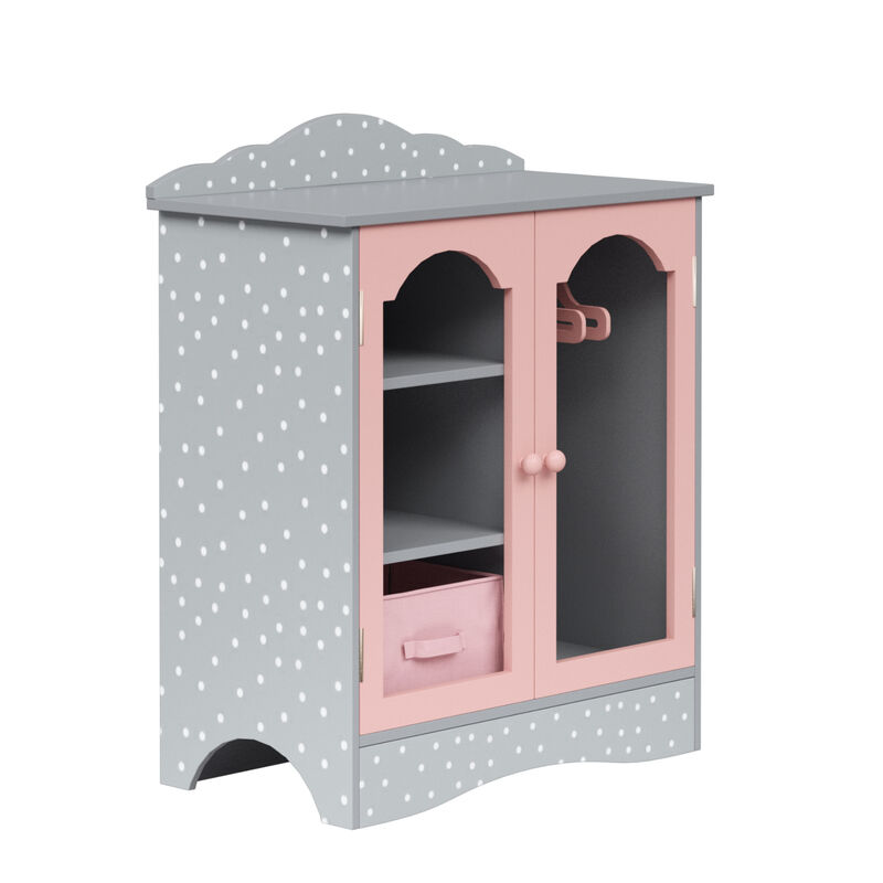 Olivia's Little World Polka Dots Princess Toy Closet with Hangers for 18" Dolls image number 6