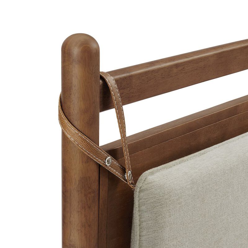 Leni King Size Wood Platform Bed Frame image number 6