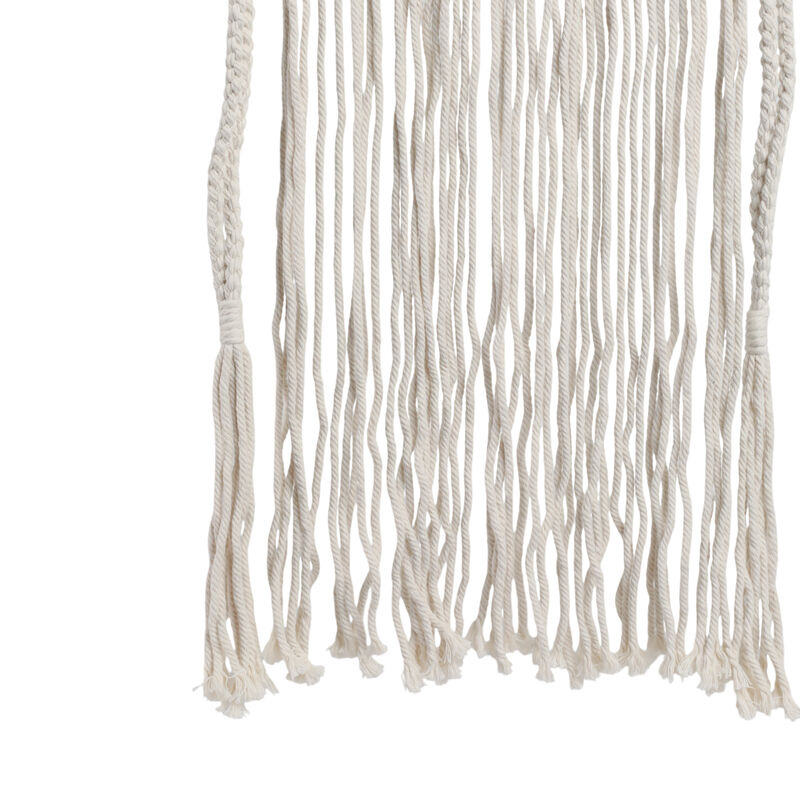 Wood, 18" Macrame Wall Shelf image number 2