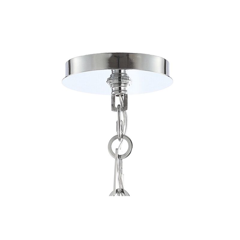 Coquille Adjustable Scalloped Shade Metal LED Pendant
