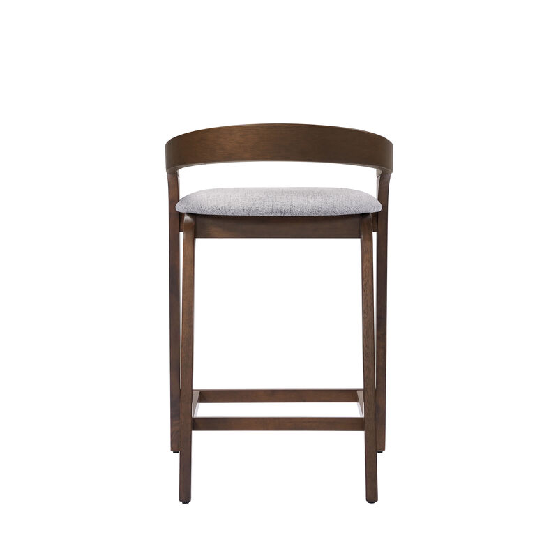 Christopher Knight Home Alderwood Contemporary 25.25" Rubberwood Counter Stools (Set of 2) image number 6