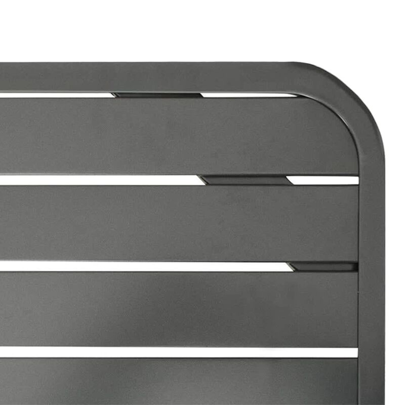 vidaXL Garden Table Dark Gray 70.9"x32.7"x28.3" Steel