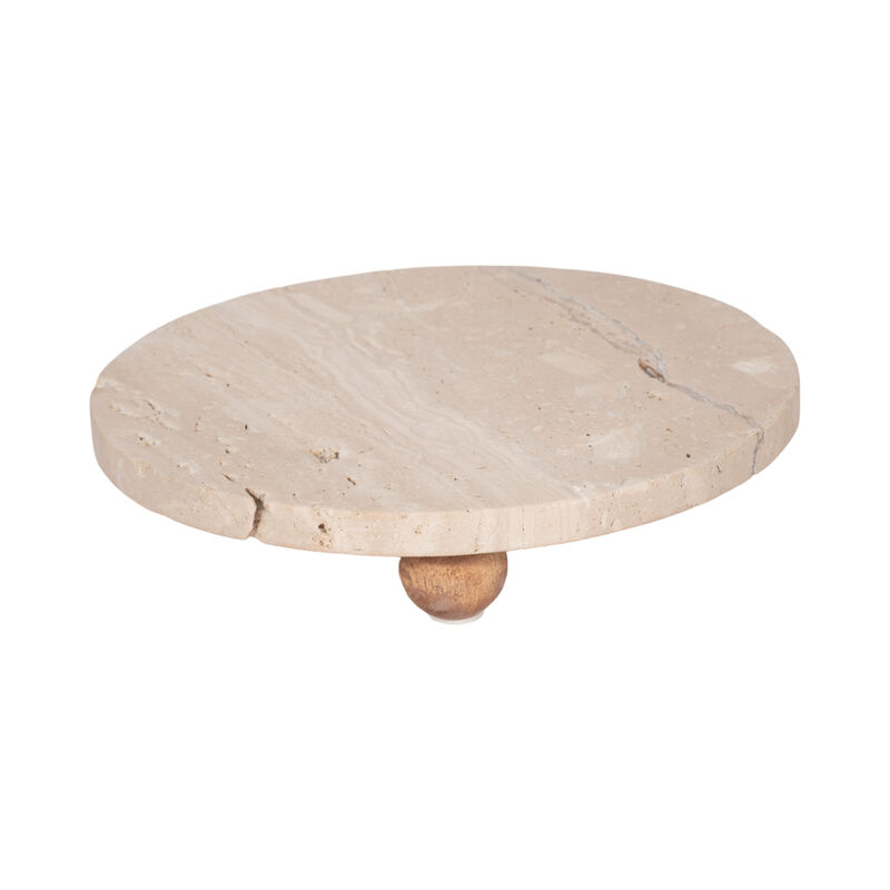 10" Travertine Tray image number 2