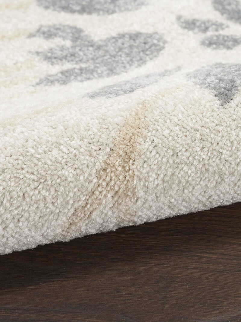 Passion PSN17 Ivory/Gray/Blue 2'2" x 10' Rug image number 4