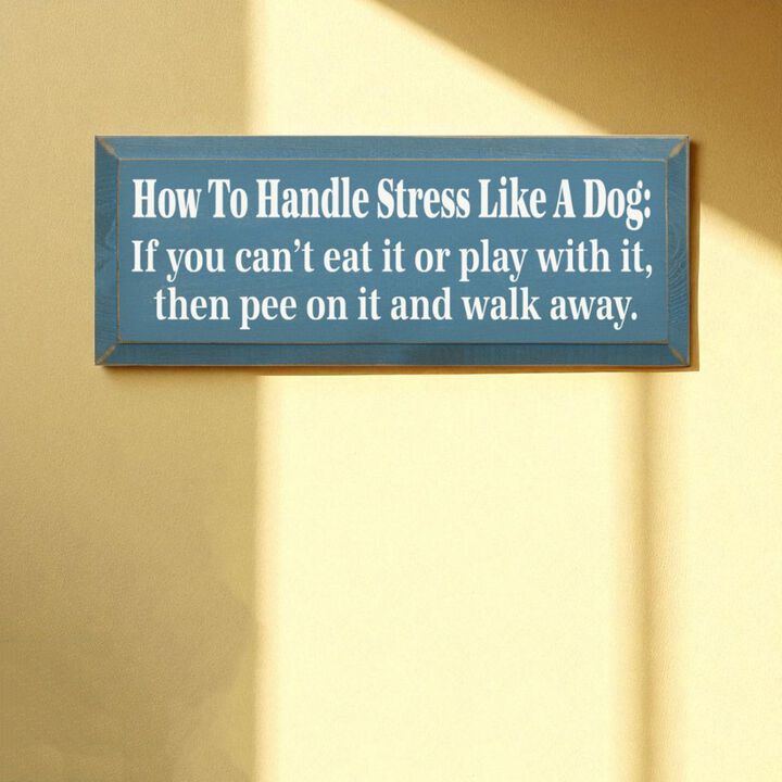 Rustic Dog Quote Wood Sign Funny Pet Saying Wall Decor for Home or Office