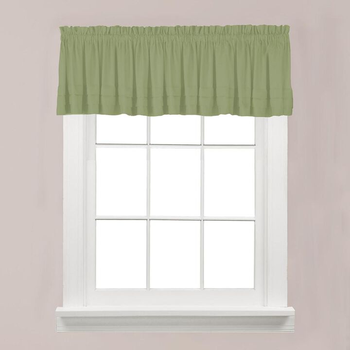 Saturday Knight Ltd Holden High Quality Stylish Soft And Clean Look Window Valance - 58x13", White