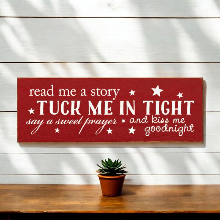 Rustic Knotty Pine Hanging Wall Sign with Story Quote Decorative Home Accent Plaque