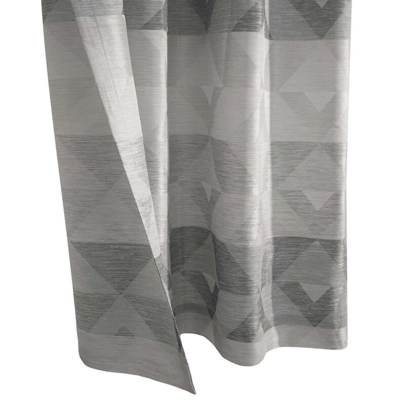 Commonwealth Jackson Grommet Curtain Panel - 52x95", Natural Grey