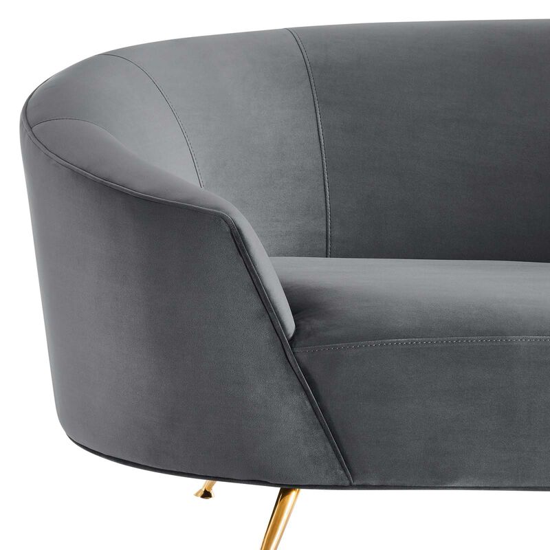 Marchesa Upholstered Performance Velvet Sofa image number 3
