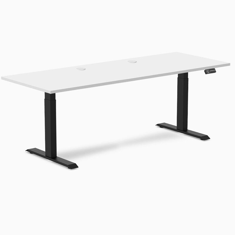 Desky Dual Laminate Sit Stand Desk image number 0