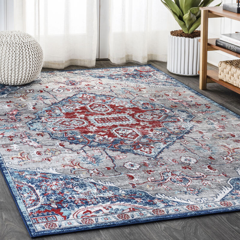 Friv Modern Persian Vintage Medallion Area Rug