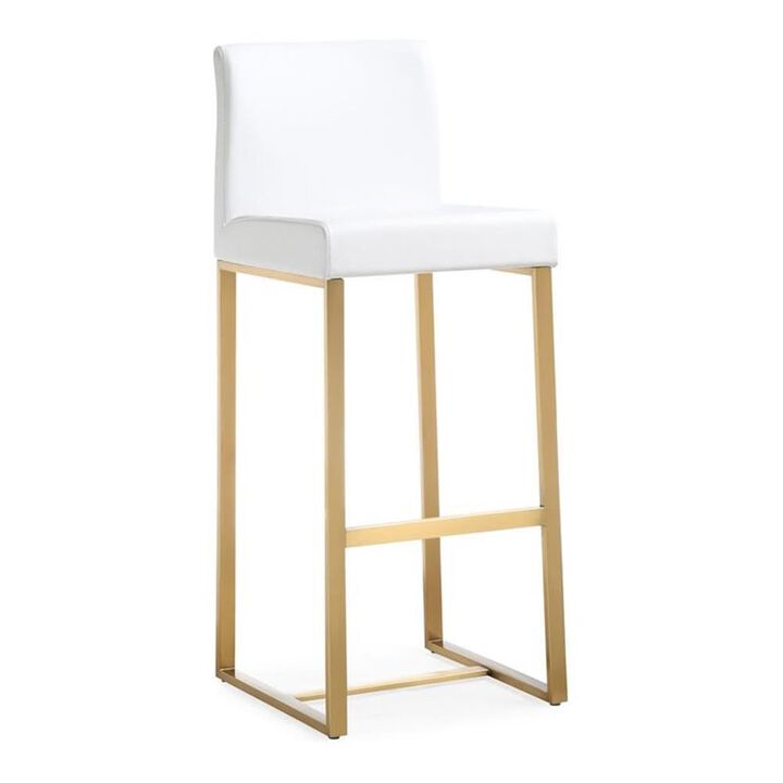 Casafoyer Denmark White Gold Steel Barstool (Set of 2)