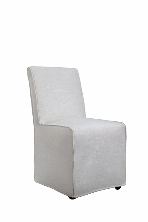 Snow Dining Castered Chair