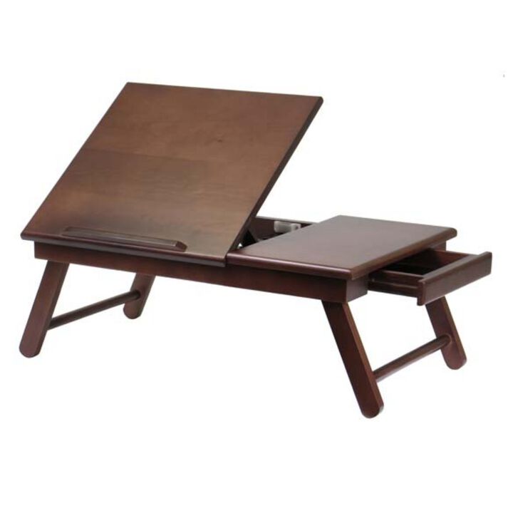 Winsome Alden Lap Desk Flip Top with Drawer and Foldable Legs