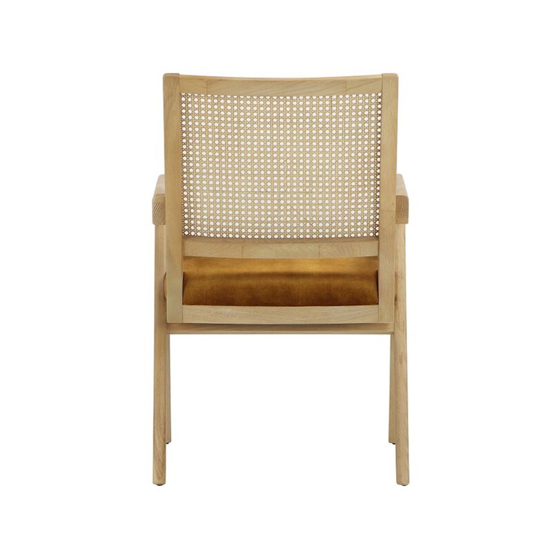 Pangea Home Lev Armchairs Velvet Gold