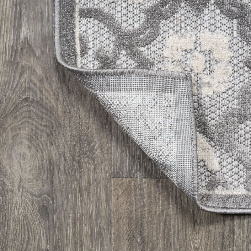 Gallia Tile Trellis High-Low Indoor/Outdoor Area Rug