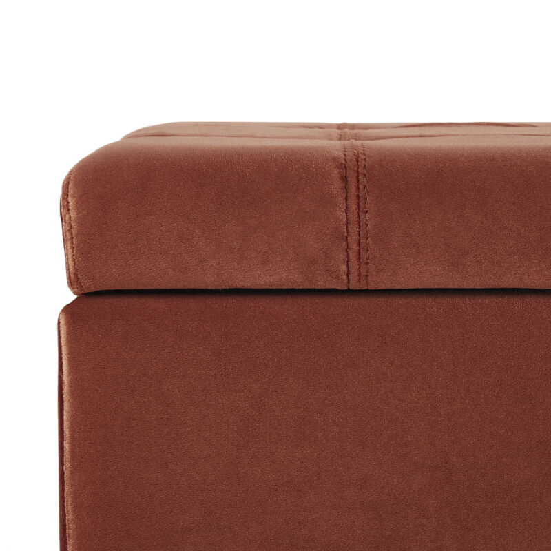 Merax Storage Ottoman,Rectangular Ottoman Bench,Upholstered Storage Bench image number 7
