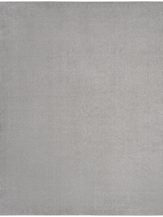 Nourison Essentials NRE01 Silver/Gray 9' x 12' Rug