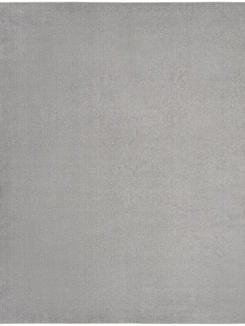 Nourison Essentials NRE01 Silver/Gray 9' x 12' Rug