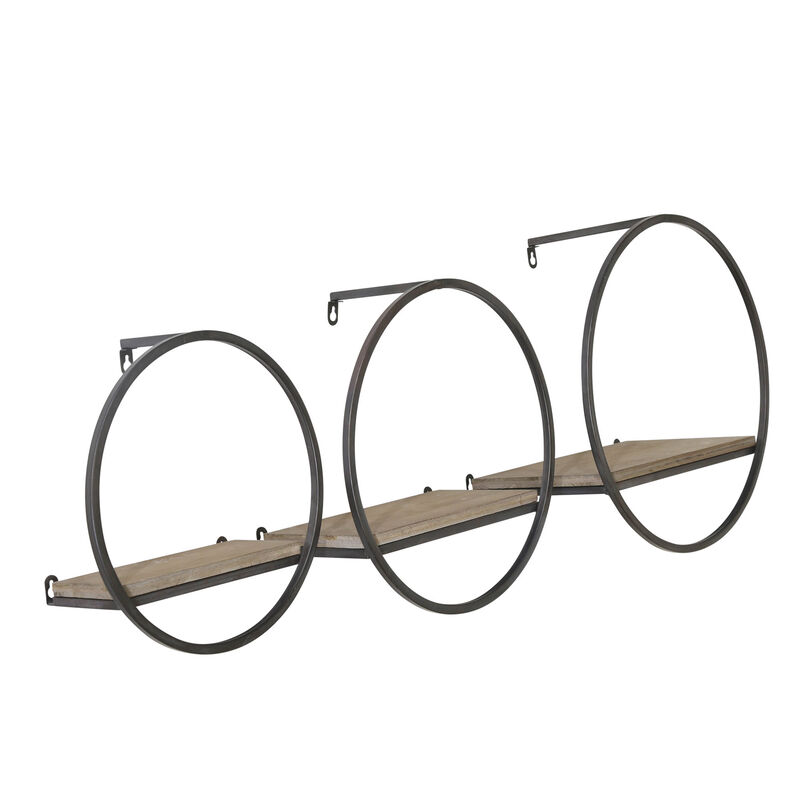 S/3 Wood/metal Wall Shelves image number 2