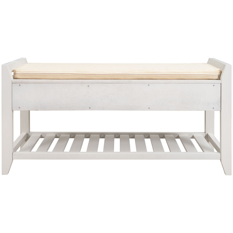 Streamdale Multipurpose Entryway Bench Seat & Drawers (White) image number 8