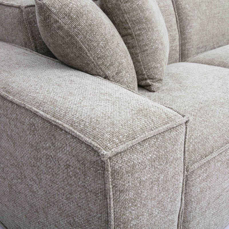 Mindy Chenille Basketweave Modular Sofa image number 5