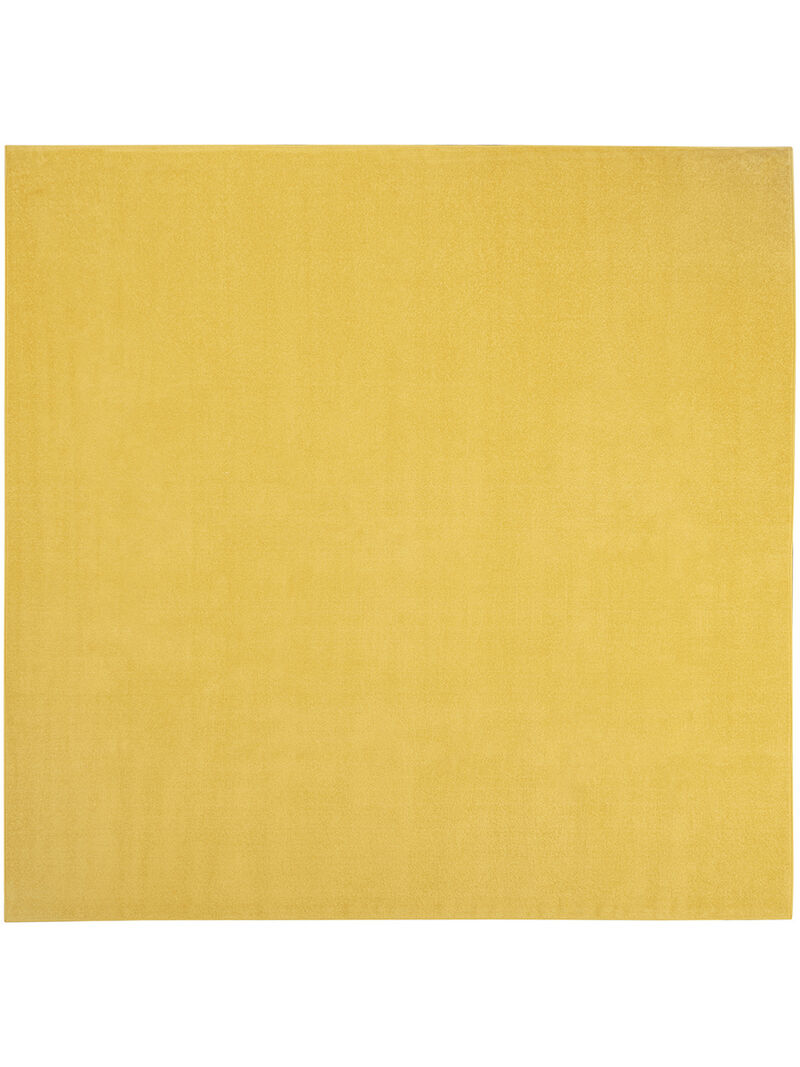 Nourison Essentials NRE01 Yellow 9' x Square Rug image number 0