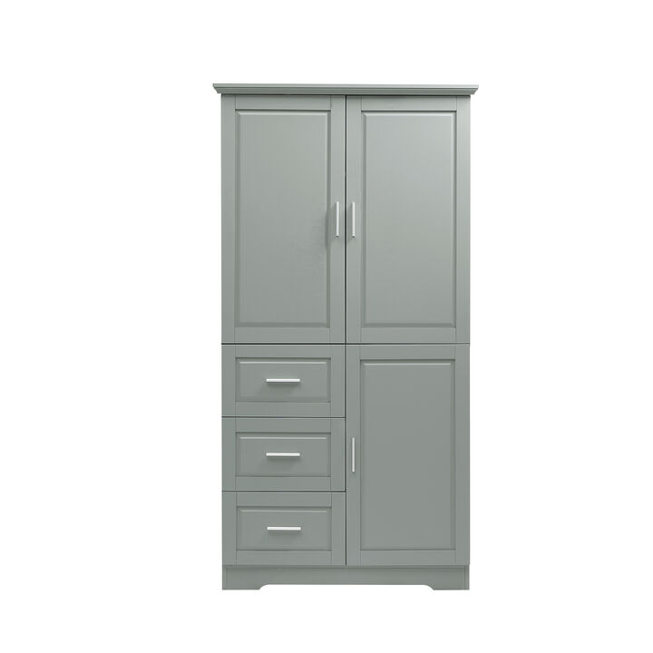 Merax Modern Storage Cabinet with Doors for Bathroom