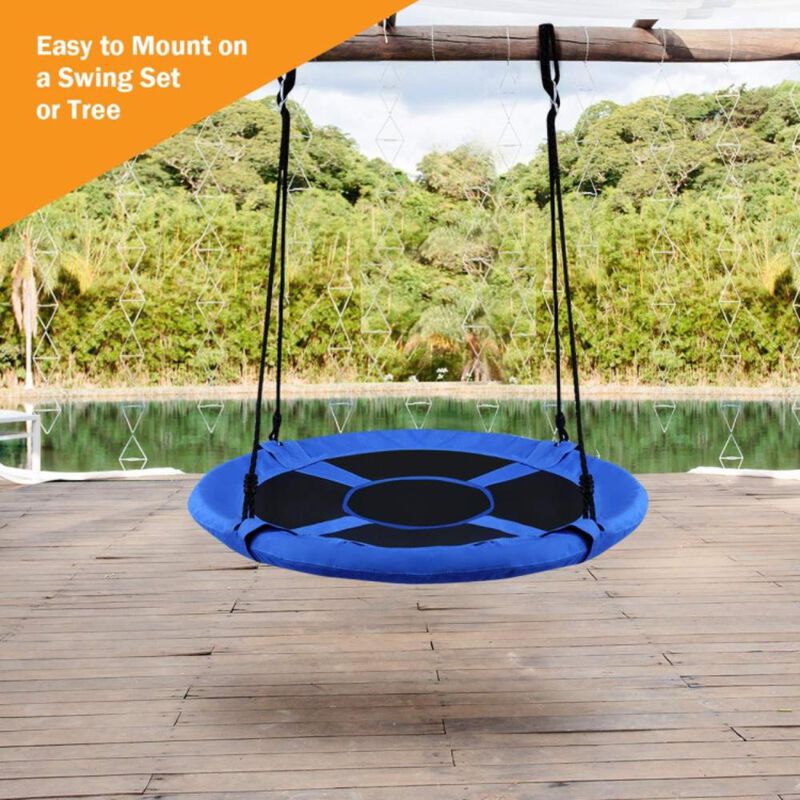 Hivvago Flying Saucer Tree Swing Indoor Outdoor Play Set