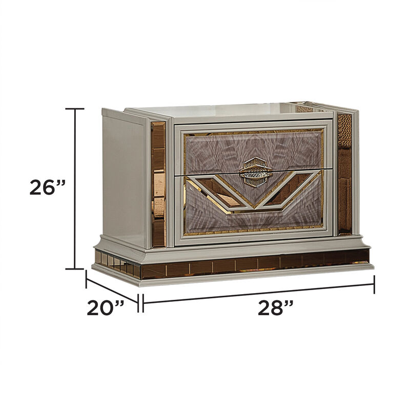 Aurenvique 2-Drawer Nightstand image number 3