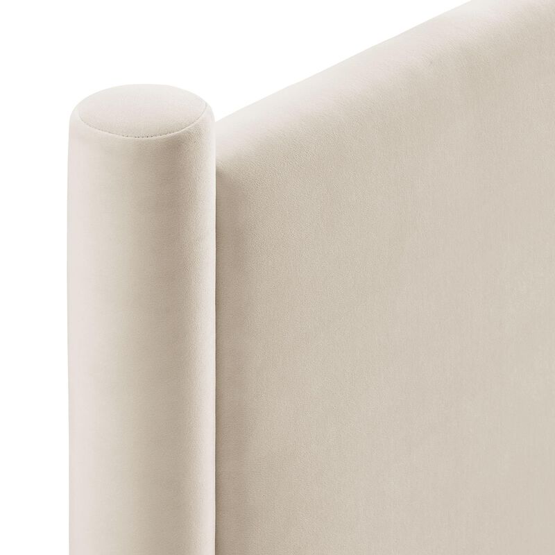 Rael Performance Velvet Queen Headboard image number 5
