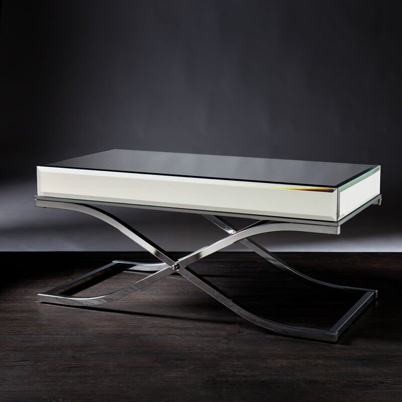 Laura Chrome Mirrored Cocktail Table
