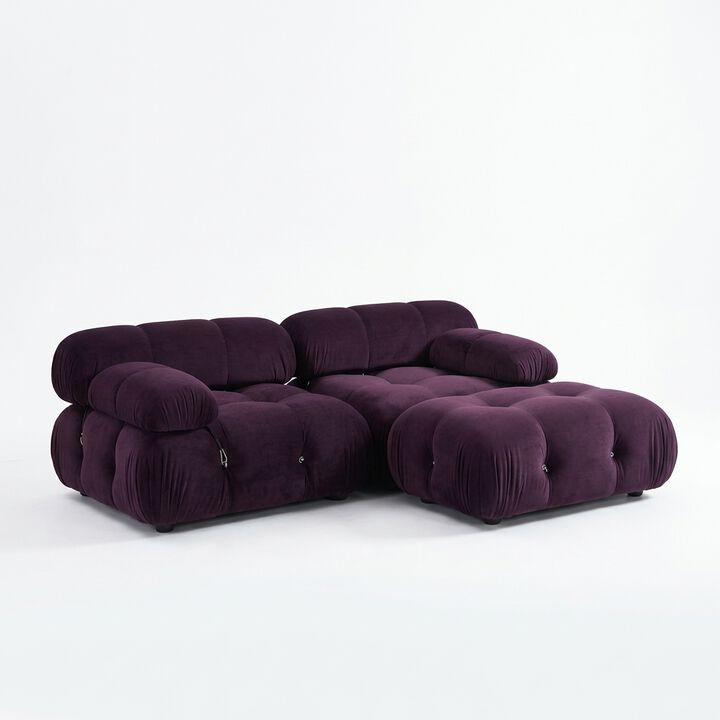 Upholstered L-Shaped Sectional Reversible