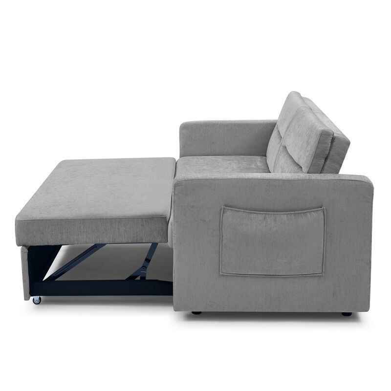 Streamdale Loveseat Sofa Bed with Pull-Out Bed and Adjustable Back