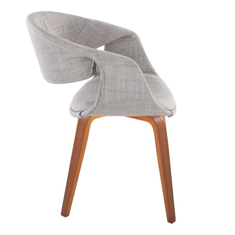 LumiSource Curvo Upholstered Chair - Set of 2