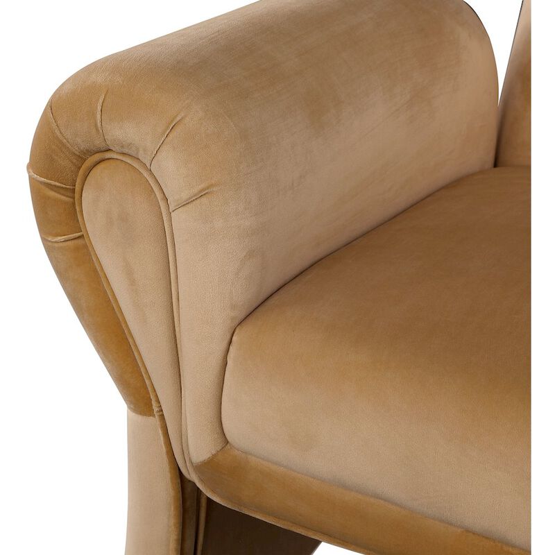 Meridian Furniture Fleurette Saddle Velvet Accent Chair image number 4