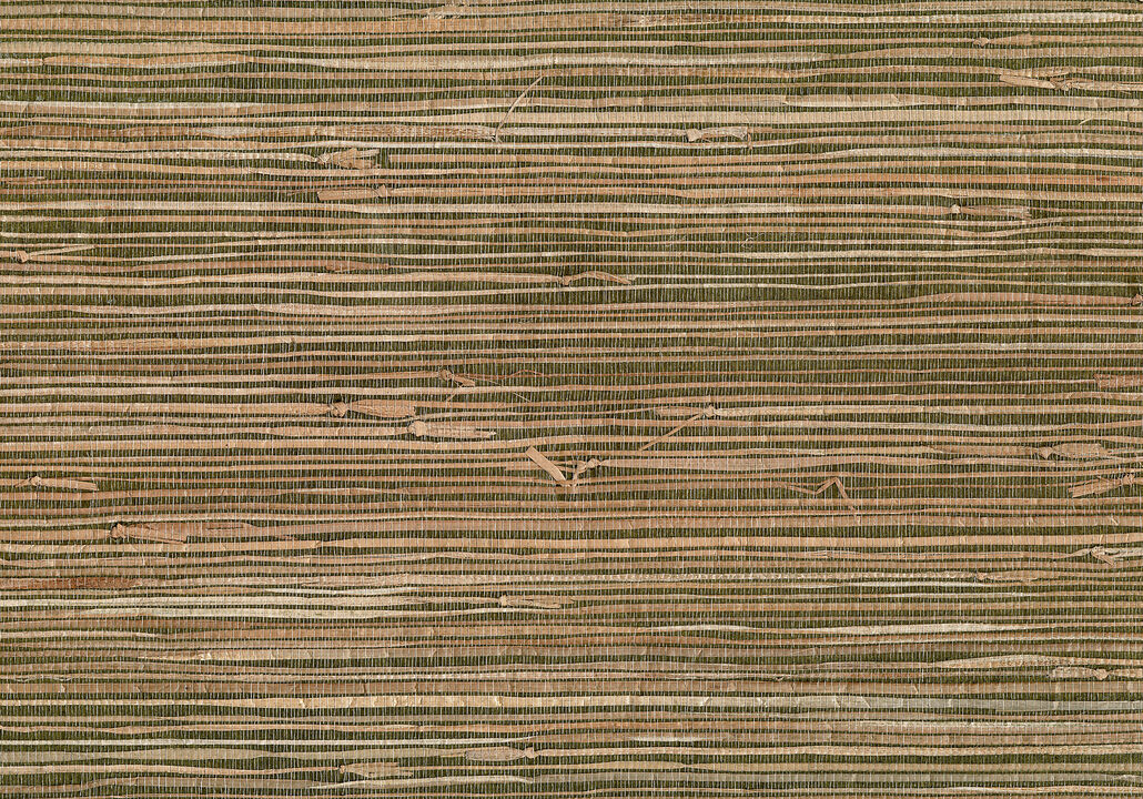 Mai Khaki Grasscloth Wallpaper