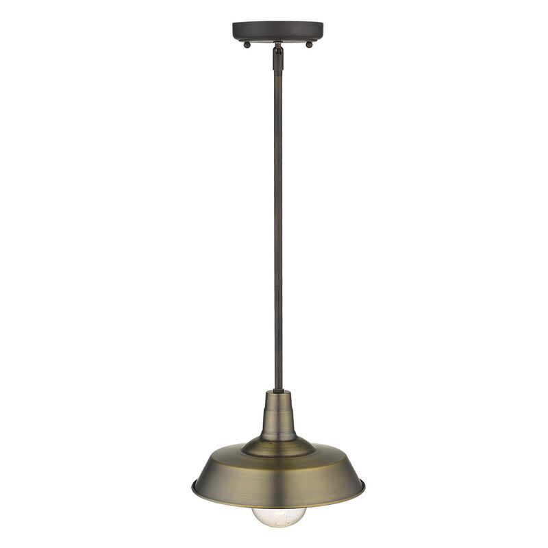 Hivvago Brushed Gold Shallow Plate Adjustable Pendant Light