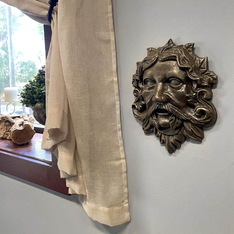 Cast Iron Green Man Wall D&eacute;cor - Bronze Finish - 9.75 inches Tall - Easy to Hang image number 5