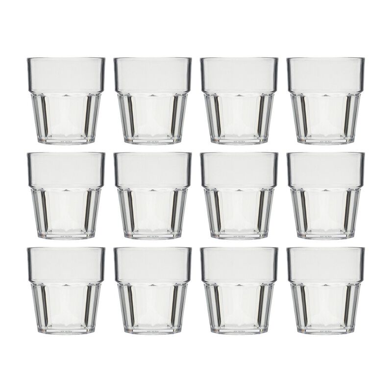 Casablanca dia.3.25" h:3.5" 8 oz. Round Clear Polycarbonate Tumbler (Set of 12) image number 0