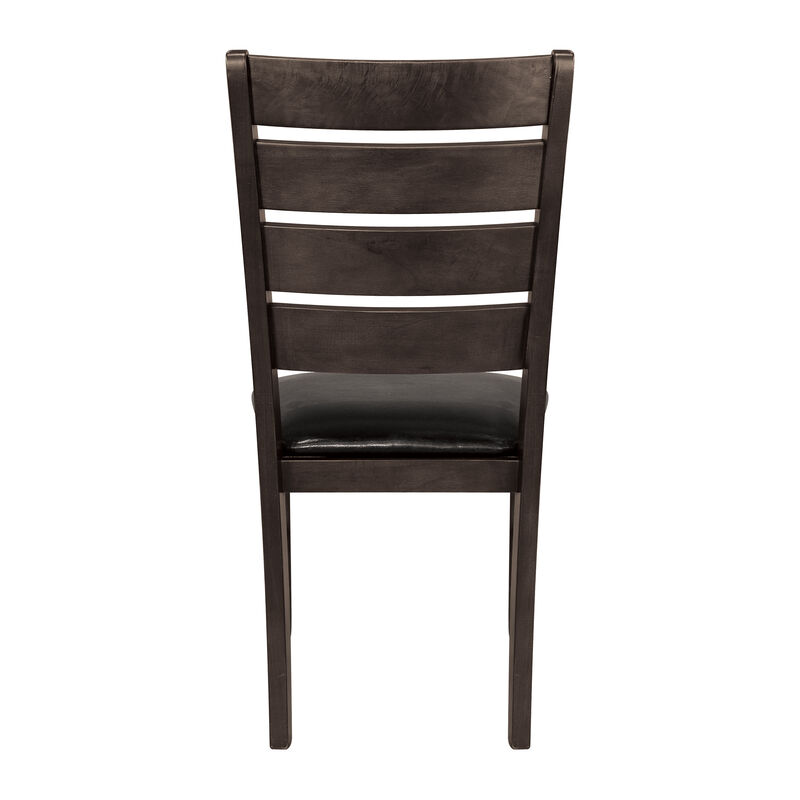 Streamdale Dark Oak Upholstered Dining Chairs - Set of 2